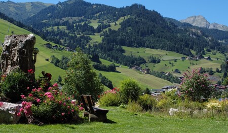 Ausblick auf die Bergwelt vom Hubertushof im Wanderurlaub